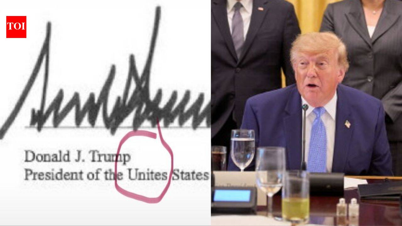 'Super Intelligence' AI safety accord signed by tech CEOs carries ‘Unites States’ typo under Trump’s name