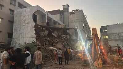 Seven illegally constructed residential units in Fatehwadi razed