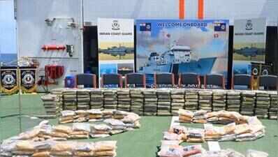ATS, Coast Guard intercept Iran dhow with 526kg drugs
