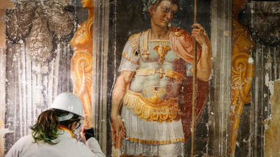 Disapproving nuns painted over the risqu&eacute; frescoes in Rome's long-neglected Villa Silvestri Rivaldi for 300 years; restorers are now exposing them