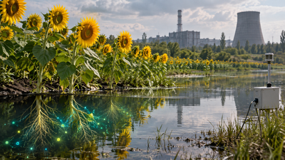 After the Chernobyl nuclear disaster, scientists planted sunflowers to pull radioactive material from contaminated water and soil; the flowers actually absorbed radioactive isotopes