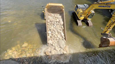 Grand Rapids was named for rapids that disappeared after dams and industrial changes reshaped its river; construction is now underway on the first phase of a project designed to bring those rapids back