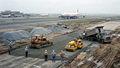 In the 1970s, Newark Airport buried coal fly ash beneath runways built for jumbo jets; more than 20 years later, FHWA said the pavement was still performing well