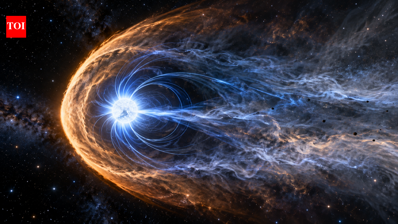 Astronomers spot giant bow shock around magnetic white dwarf 730 light-years away
