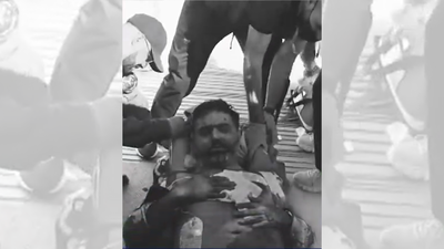 Watch: Hurt flydubai pilot Smit Machchhar gets emergency treatment shortly after landing; airlifted to Abu Dhabi