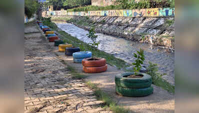 RMC turns waste tyres into planters