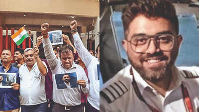 Outside hero pilot Smit Machchhar's Mumbai home, crowds, chants & tiranga