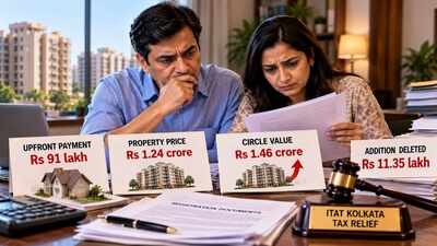 Homebuyer paid Rs 91 lakh upfront for a Rs 1.24 crore property, but circle value rose to Rs 1.46 crore by registration; why ITAT Kolkata gave her tax relief and deleted Rs 11.35 lakh addition
