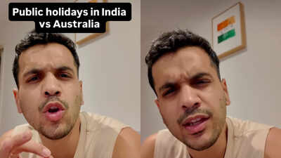 'Australia mein chhuttiyan lene ki wajah hi nahi hai.... mele pe jaane ki chhutti milti hai': Indian man compares Australia vs India public holidays