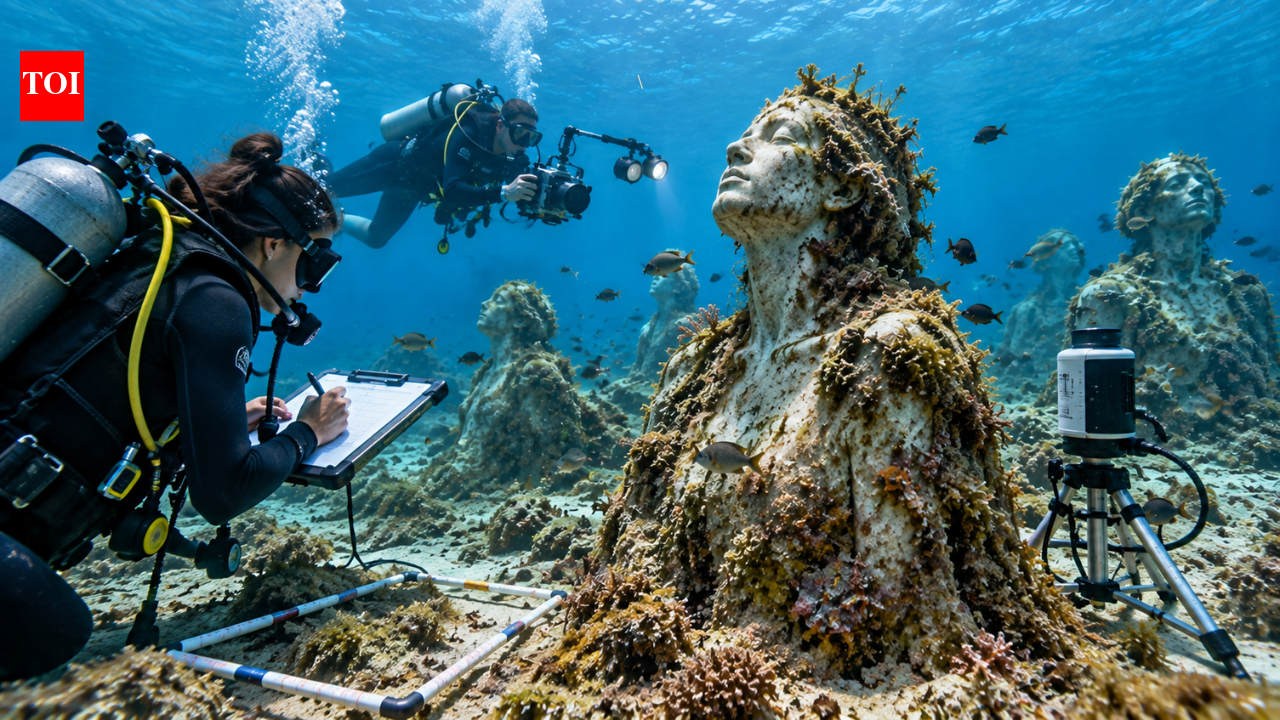 Italy’s underwater marble sculptures are becoming small artificial reef habitats, study finds