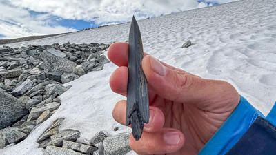 Norway's rapidly melting Jotunheimen ice has revealed 48 prehistoric arrows; the oldest are 5,000-6,000 years old as archaeologists race to recover them before exposure destroys them