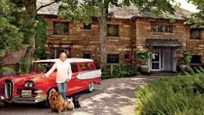 In 1997, Martha Stewart bought Edsel Ford's 63-acre Maine estate for reportedly under $6 million; she restored its historic landscape while preserving the 12-bedroom stone house and Ford family china