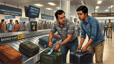 Bag swap to smuggle 10cr ganja thwarted at Bengaluru airport, 4 held