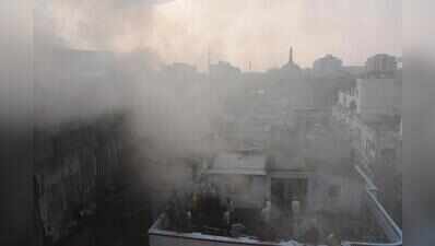 Panic at Chandni Market as fire engulfs warehouse