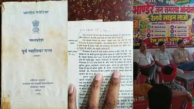 Buried 120 years under sands of time, fraying paper puts Bhander’s railway dream back on track
