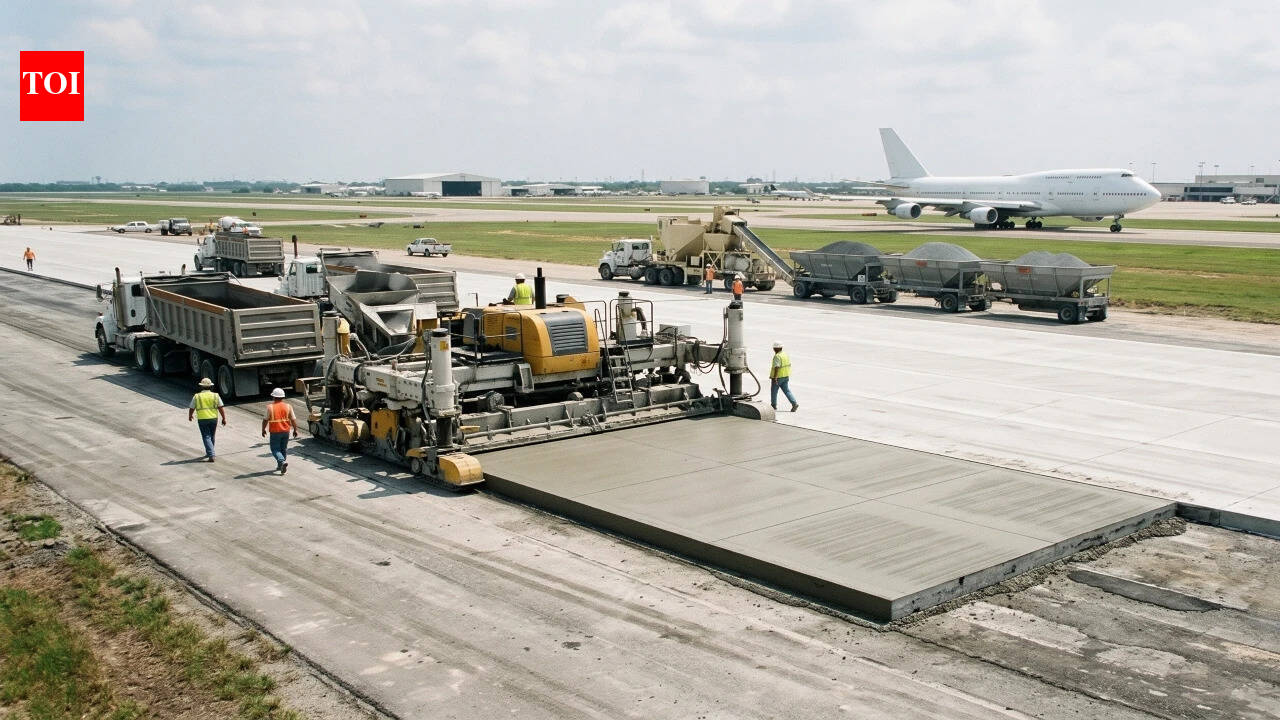 Houston expands runway for Boeing 747s with fly‑ash and slag concrete
