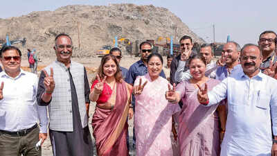 Delhi landfill garbage mountains shrinking, 100 acres reclaimed in 18 months: CM Rekha Gupta