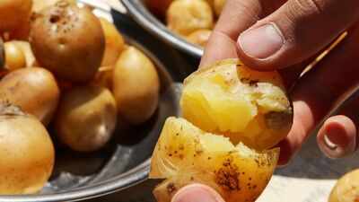 Does boiling potatoes before frying them improve taste and nutrition