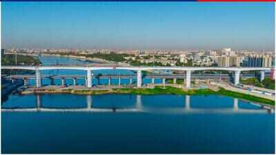 480m bullet train bridge over Sabarmati completed in Ahmedabad