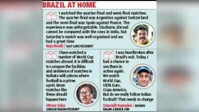 Fans, who saw Brazil at World Cup venues, glad to catch Selecao in city