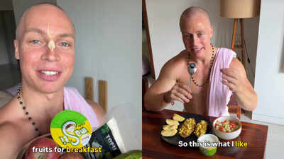 ‘Sanatani protein breakfast’ goes viral: Foreign content creator and Krishna-devotee reveals what’s on his plate