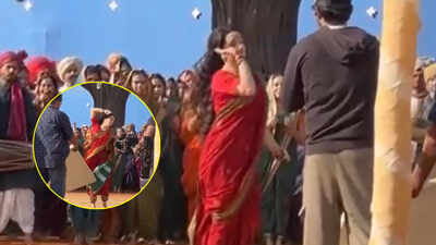 Shraddha Kapoor's red saree look from the 'Eetha' sets goes viral, fans ask makers to release the song: 'Transformation is visible'