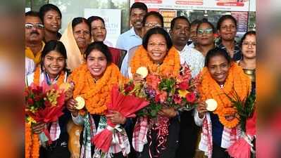 Jharkhand’s golden girls return home to rousing welcome