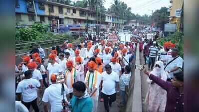 Cong yatra enters South Goa, Alemao flags jobs crunch in Shiroda