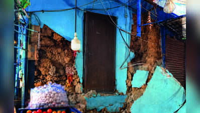 Part of shop in Gandhi Market collapses, no injuries