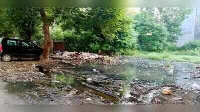 Plot vacant for years, garbage piles up here, dirty water fills up pits