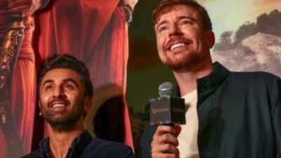 MrBeast shares photo with Ranbir Kapoor from 'Ramayana' promotions; says 'Had an amazing trip to India'