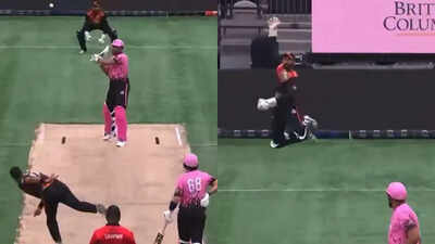 Bizarre! Ali Khan's wide ball goes for six, batter gets only five runs - Watch