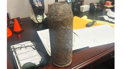 A Texas man used this Civil War relic as a paperweight for years; bomb experts later found it was actually a live explosive