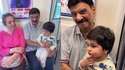 'He was amazed and bewildered’: Man behind Delhi Metro voice Shammi Narang takes grandson on first ride