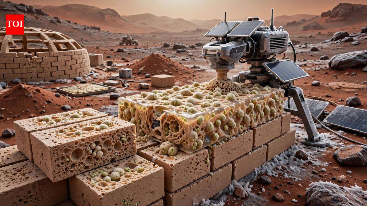 Scientists develop a living building material for Mars using engineered yeast