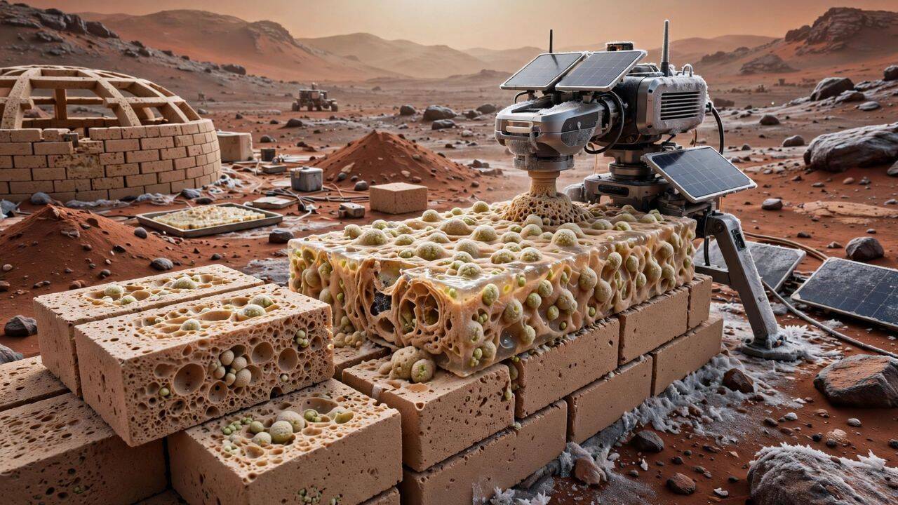 Photo: The Times of India Pioneer Labs Engineers Bacterium to Manufacture Mars Building Materials
