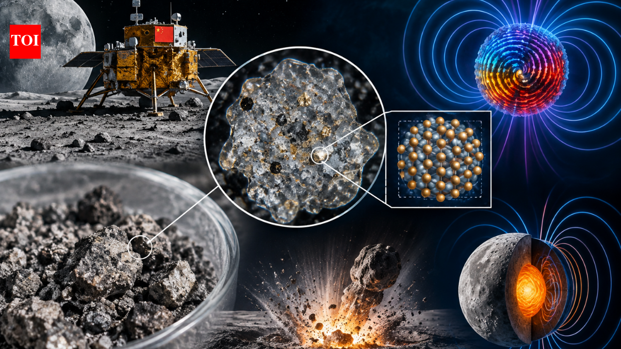Chang’e-6 soil reveals metallic iron in lunar samples; it may preserve clues to Moon’s lost magnetic field