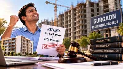 Man paid Rs 1.73 crore for Gurgaon flat, waited over a decade without possession; builder alleges homebuyer bought it for commercial gain, consumer commission awards refund with 12% interest & Rs 4 lakh