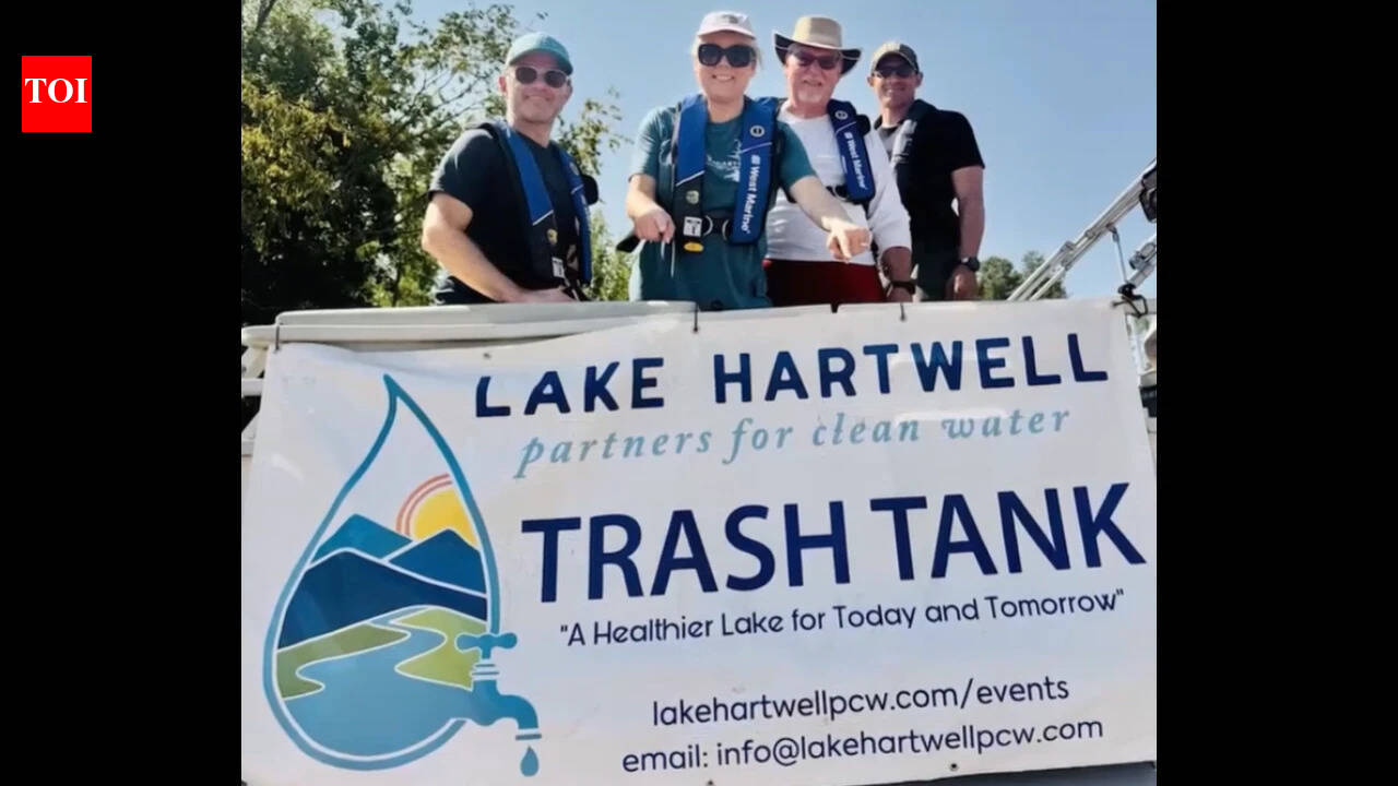 Lake Hartwell Shoreline Cleanup: Drought exposes long-hidden trash; volunteers pull record 36 tires