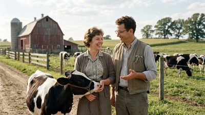 A teacher went on a blind date with a surgeon in 1969 and ended up learning to run his dairy farm; their 160-acre Illinois property is now a nature preserve