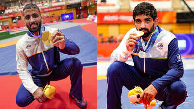 World champion beaten, Olympic champion toppled at Asian Games: Wrestlers dream of hearing India’s national anthem at the LA Olympics