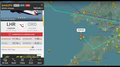 British Airways flight BA295 declares emergency, descends to 9,000ft; Chicago-bound flight diverted to London