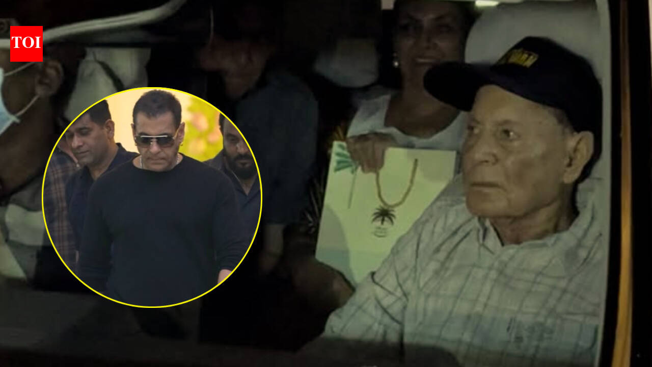 Salim Khan makes a RARE public appearance at granddaughter Sipaara's first birthday