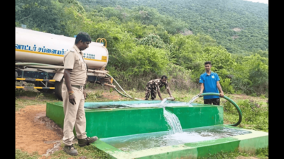 Summer routines continue for wild animals, forest dept personnel near Coimbatore