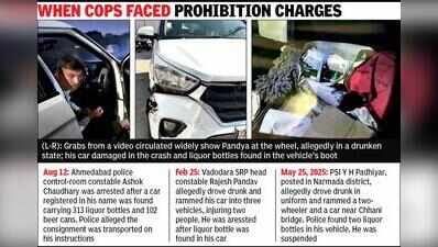 Drunk PSI crashes SUV near Tragad, suspended