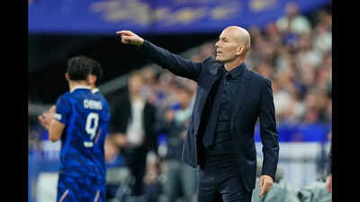 Head coach Zinedine Zidane celebrates first home win as France crush Belgium 4-1 at Nations League