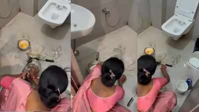 Video: Staffer washes utensils in toilet at Korba sweet shop; food dept issues notice