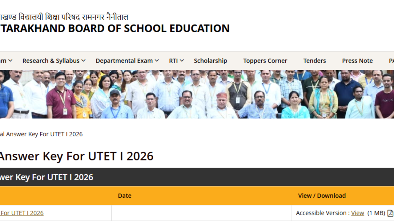 UTET 2026 Answer Key RELEASED! Check Objection Window Details - The ...