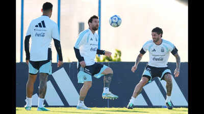 'Sure I’m gonna miss': Inside Lionel Messi's final training session with Argentina | Photos