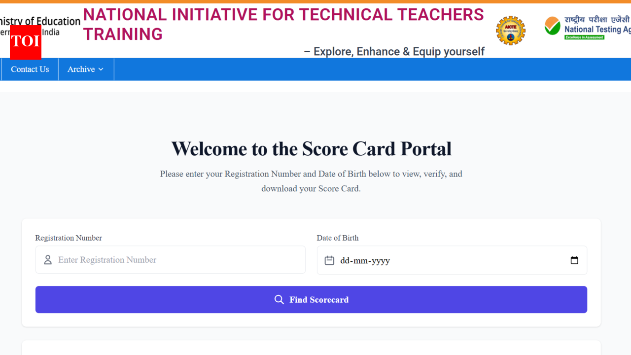NTA declares NITTT result 2026 at nittt.nta.ac.in: Direct link to download scorecards here